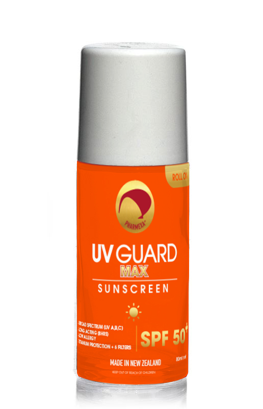 Pharmexa UV Guard Max Sunscreen Roll On SPF 50+ 80ml