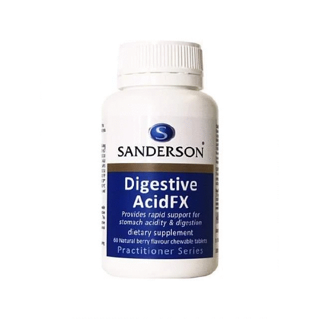 Sanderson Digestive Acid Chewable 60 Tablets
