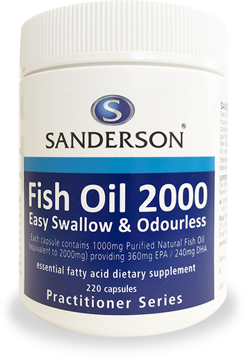 Sanderson Fish Oil 2000mg 220 Capsules