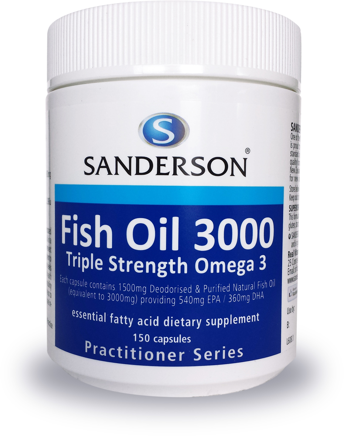 Sanderson Fish Oil 3000mg 150 Capsules
