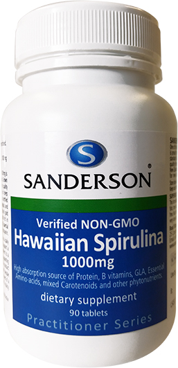 Sanderson Hawaiian Spirulina 1000mg 90 Tablets
