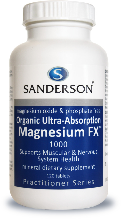Sanderson Organic Magnesium FX 120 Tablets