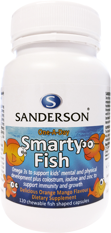 Sanderson Smarty Fish Omega 3 120 Chewable Capsules