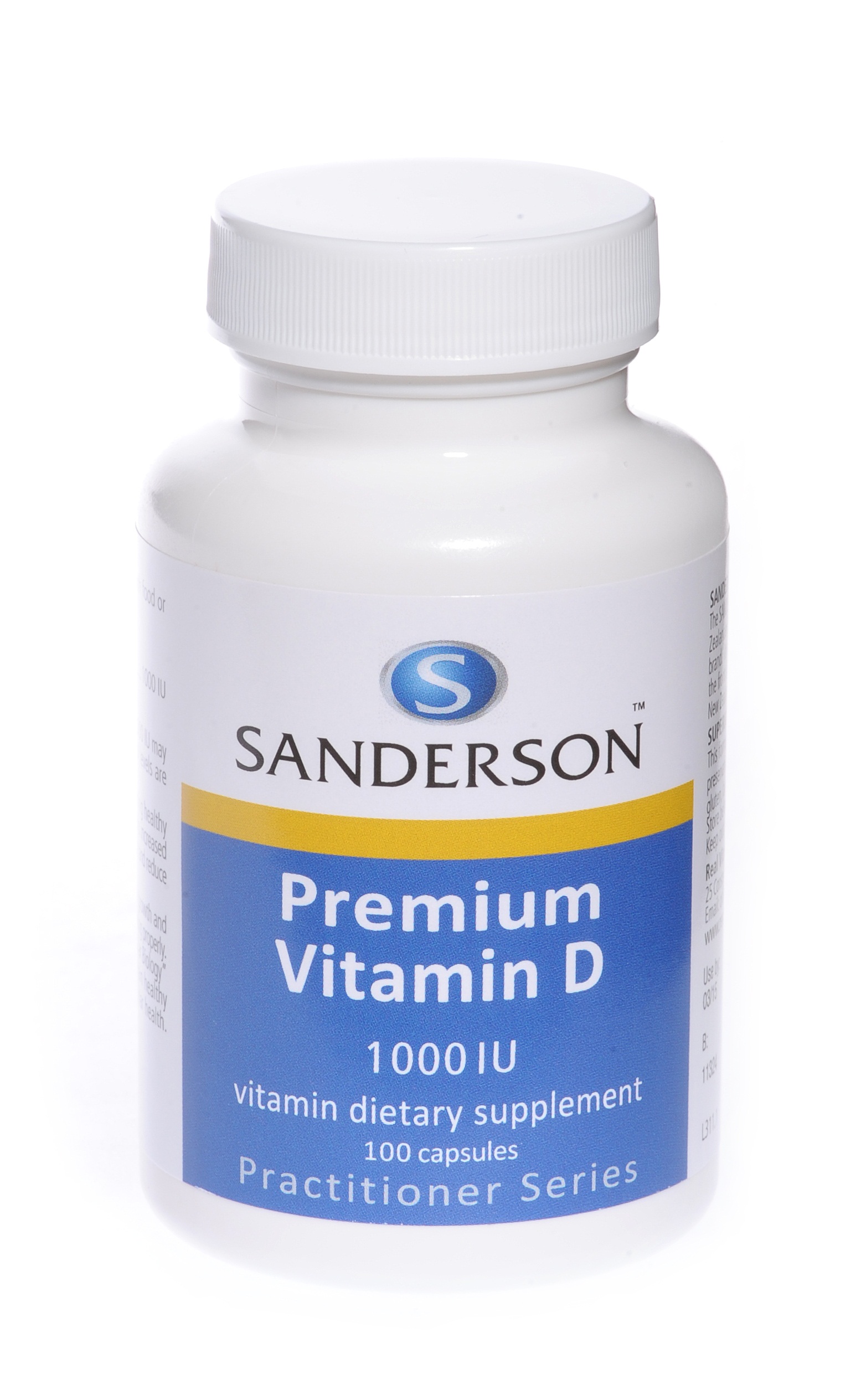 Sanderson Vitamin D3 1000iu 100 Capsules