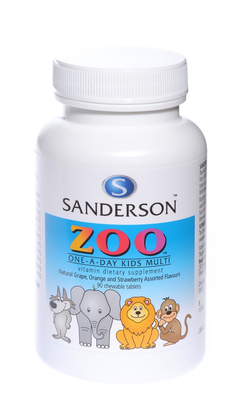 Sanderson Zoo Kids Multi Vitamin Chewable 90 Tablets