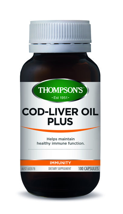 Thompson's Cod Liver Oil Plus 100 Capsules