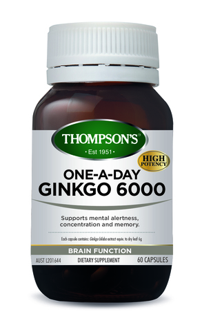 Thompson's Ginkgo 6000 One-A-Day 60 Capsules