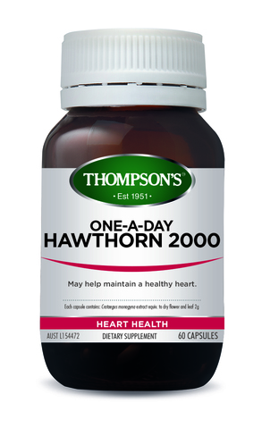 Thompson's Hawthorn 2000 One-A-Day 60 Capsules (Product Discontinued)