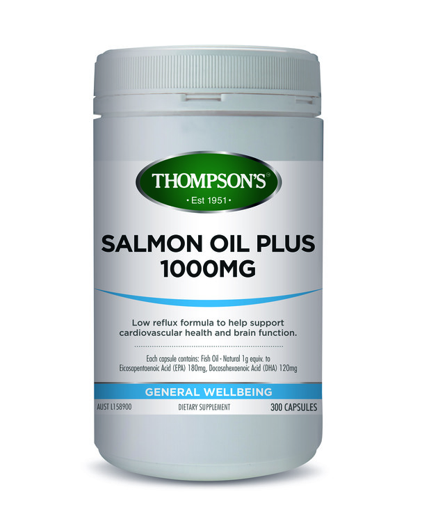 Thompson's Salmon Oil Plus 1000mg 300 Capsules