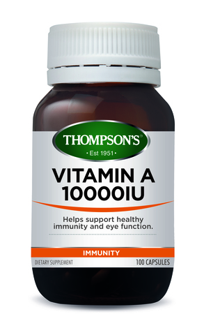 Thompson's Vitamin A 10,000IU 100 Capsules