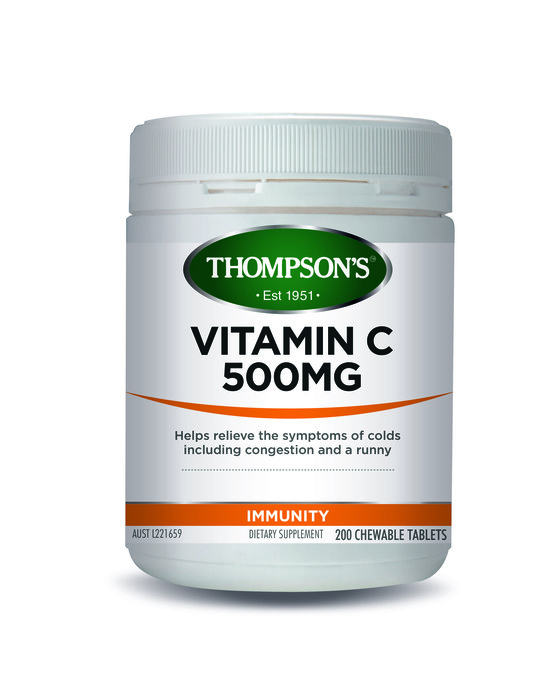 Thompson's Vitamin C 500mg Chewable 200 Tablets (In Store Special)