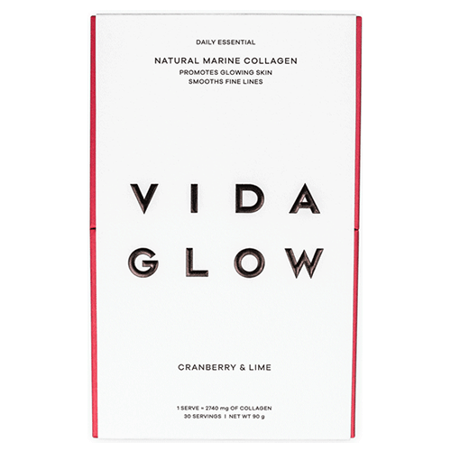 Vida Glow Natural Marine Collagen Cranberry and Lime 30 Sachets