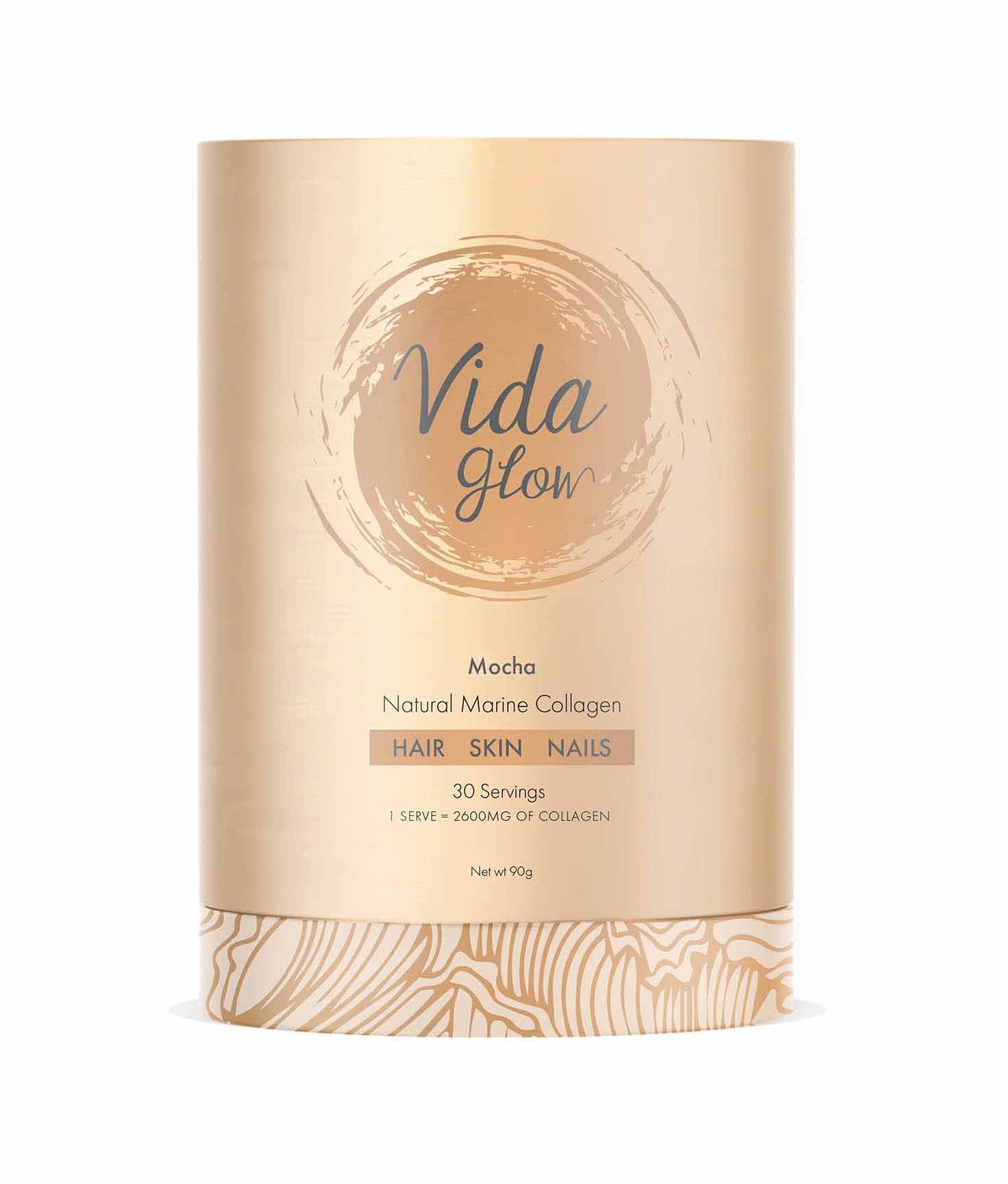 Vida Glow Natural Marine Collagen Mocha 30 Sachets
