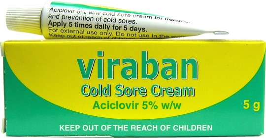 Viraban Cold Sore Cream 5g Tube